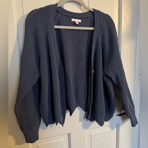 LC Lauren Conrad Blue Women's Cardigan